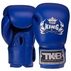 Рукавички боксерські Top King Super Air шкіряні 12 унцій, синій, код: TKBGSA_12BL-S52