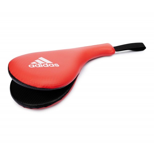 Подвійна ракетка для відпрацювання ударів Adidas Double Target Pad, розмір XS, червоний-чорний, код: 15572-932