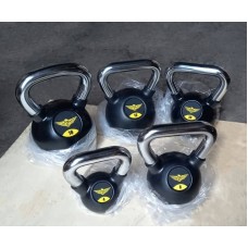 Обгумована гиря 20 кг Fitnessport FS-20 (ручки - хром), код: 10212-AX Обгумована гиря 20 кг Fitnessport FS-20 (ручки - хром), код: 10212-AX