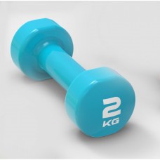 Гантель вінілова LivePro Studio Dumbbell 1x2 кг, блакитний, код: 2020301000040