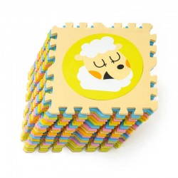 Дитячий килимок-пазл WCG Цифри та Звірі 300х300х12мм, 20 частин, код: EVA SSD5-IF Дитячий килимок-пазл WCG Цифри та Звірі 300х300х12мм, 20 частин, код: EVA SSD5-IF