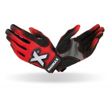 Рукавички для фітнесу MadMax MXG-101 X Gloves Black/Grey/Red M, код: MXG-101-RED_M