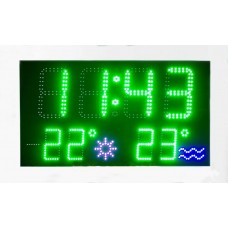 Годинник-календар термометр LedPlay 900х500х50 мм, код: 07549-ST