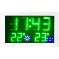 Годинник-календар термометр LedPlay 900х500х50 мм, код: 07549-ST