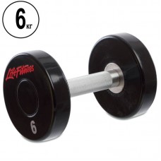 Гантель цілісна професійна Life Fitness 1х6 кг, код: SC-80081-6 Гантель цілісна професійна Life Fitness 1х6 кг, код: SC-80081-6