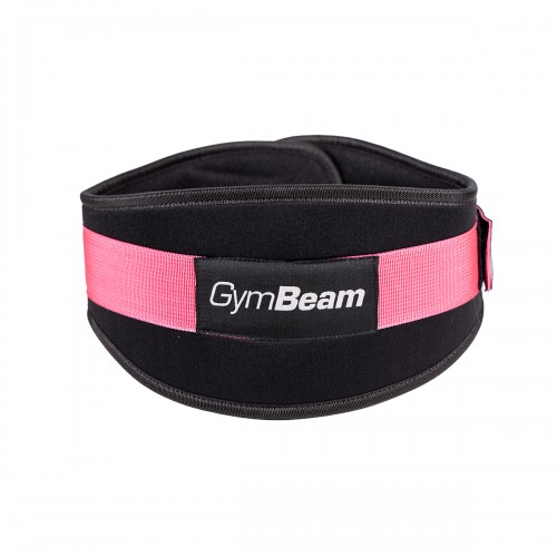 Неопреновий пояс для фітнесу GymBeam Lift XS, чорний-рожевий, код: 8586022216657