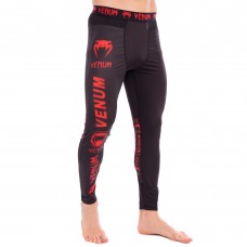 Компресійні штани тайтси чоловічі Venum Logos M, зріст 165-170, чорний-червоний, код: CO-8221_MBKR
