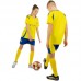 Форма футбольна дитяча PlayGame із символікою AL Nassr домашня 2025, розмір 30, зріст 150-160, жовтий-синій, код: CO-4653_30