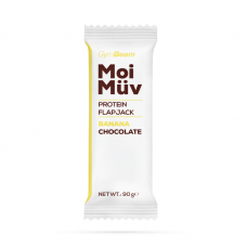 Батончик протеїновий GymBeam MoiMüv Flapjack 90 г, банан з шоколадом, код: 8586022215056