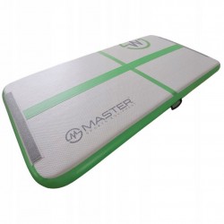 Надувний гімнастичний мат Master 2000x1000x100 мм, білий-зелений, код: 8592833008282-IN Надувний гімнастичний мат Master 2000x1000x100 мм, білий-зелений, код: 8592833008282-IN