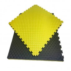 Мат-татамі Lanor Ластівчин хвіст 1000х1000х20мм, жовто-чорний, код: 1562492609-E Мат-татамі Lanor Ластівчин хвіст 1000х1000х20мм, жовто-чорний, код: 1562492609-E