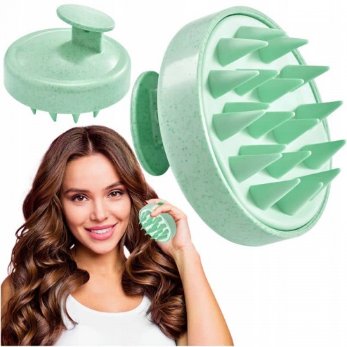 Щітка-масажер 4FIZJO для миття голови Green, код: P-5907739315168