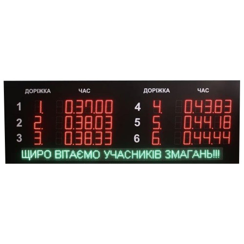Професійне табло для плавання LedPlay 3000х1060х50 мм, код: 07674-ST