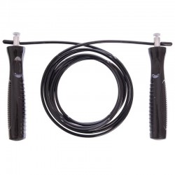 Скакалка швидкісна FitGo чорний, код: FI-1938_BK Скакалка швидкісна FitGo чорний, код: FI-1938_BK