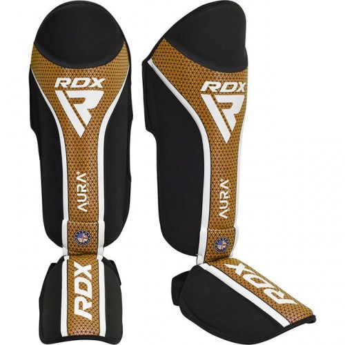 Захист гомілки та стопи RDX Shin Instep Aura Plus T-17 Black Golden XL, код: SGR-T17BGL-XL+