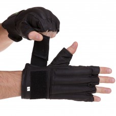 Шкіряні рукавички Zelart XL чорний, код: VL-3097_XL-S52
