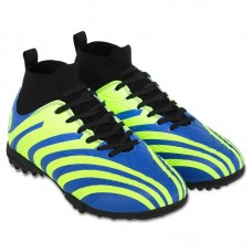 Сороконіжки футбольні Lijin розмір 35, лимонно-синій, код: 8012-1-35-39-1_35 Сороконіжки футбольні Lijin розмір 35, лимонно-синій, код: 8012-1-35-39-1_35