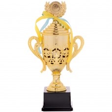 Кубок спортивний з ручками і кришкою PlayGame Flash висота 32,5см, золото, код: C-866A-S52