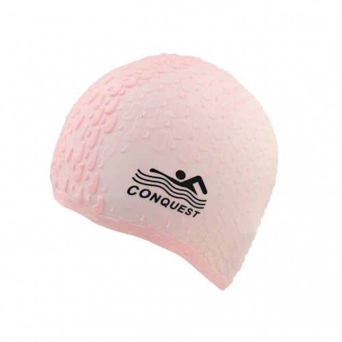 Шапочка для плавання силіконова Conquest YM-JY світло-рожевий, код: 18251-SNS Шапочка для плавання силіконова Conquest YM-JY світло-рожевий, код: 18251-SNS