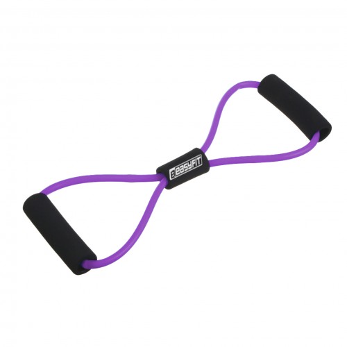 Еспандер EasyFit вісімка трубчастий фіолетовий, код: EF-3947-V-EF