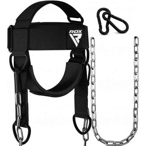Тяга для шиї RDX H2 Neck Harness Black Plus, код: WAN-H2B+