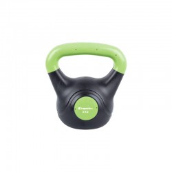 Гиря Insportline Kettlebell Dark 3 кг, чорний-зелений, код: 10732-IN
