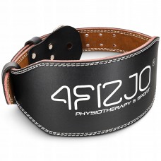 Пояс для важкої атлетики 4Fizjo шкіряний, розмір M, чорний, код: P-5905973404303