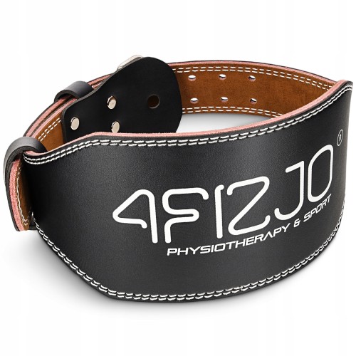 Пояс для важкої атлетики 4Fizjo шкіряний, розмір M, чорний, код: P-5905973404303