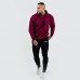 Толстовка чоловіча GymBeam PRO Hoodie Burgundy L, бордовий, код: 119914-GB