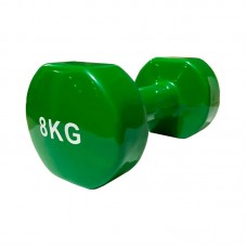 Гантель вінілова Stein 1х8 кг, зелений, код: LKDB-504A-8g-ST Гантель вінілова Stein 1х8 кг, зелений, код: LKDB-504A-8g-ST
