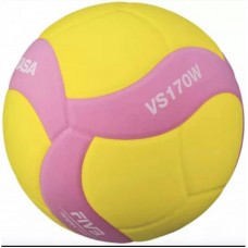 М"яч волейбольний Mikasa VS170W №5, жовтий-рожевий, код: 4907225881178