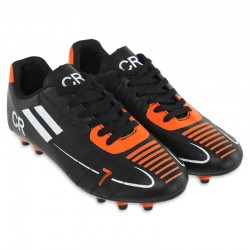 Бутси футбольне взуття Yuke CR7 розмір 40, чорний-помаранчевий, код: H8002-1_40BK