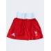 Жіноча форма для занять боксом Adidas Olympic Woman GBR (шорти-спідниця + майка), розмір L, червона, код: 15559-894