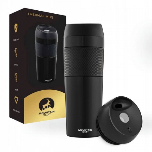 Термокухоль Mountain Travel 400 мл, чорний, код: P-5907739315694