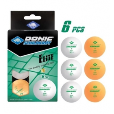 М'ячі Donic Elite 1* 40+ Plastic 6 шт, білі, помаранчеві, код: 4000885085112 М'ячі Donic Elite 1* 40+ Plastic 6 шт, білі, помаранчеві, код: 4000885085112