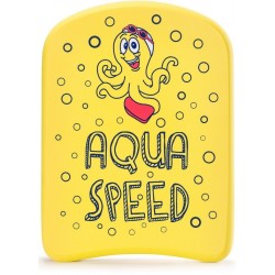 Дошка для плавання Aqua Speed Kiddie KickBoard Octopus 310x230x24 мм, жовтий, код: 5908217668974