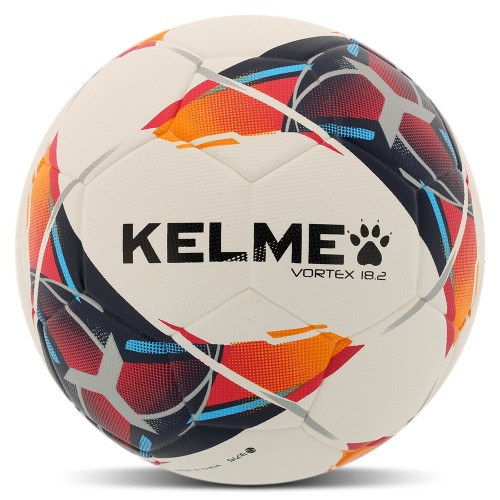 М"яч футбольний Kelme Vortex 18.2 №5 PU, білий-червоний, код: 8101QU5001-9423-5-S52 М"яч футбольний Kelme Vortex 18.2 №5 PU, білий-червоний, код: 8101QU5001-9423-5-S52