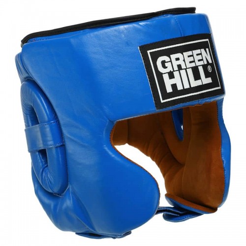 Шолом боксерський в мексиканському стилі шкіра GreenHill L, синій, код: BO-0575_LBL