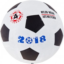 М"яч футбольний PlayGame №4, білий-чорний, код: FR4-290/13