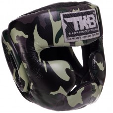 Шолом боксерський з повним захистом шкіряна Top King Empower Camouflage S камуфляж сірий, код: TKHGEM-03_SG-S52