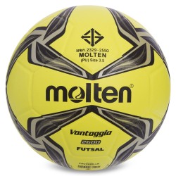 М"яч для футзалу Molten Vantaggio 2600 №4 лимонний, код: F9V2600LK-S52