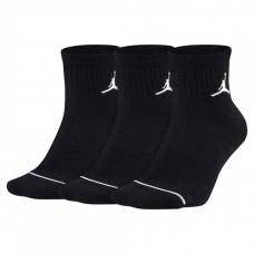 Баскетбольні шкарпетки Jordan Jumpman Quarter Dri-Fit 3PPK M, 3 пари, чорний, код: 2024012200157