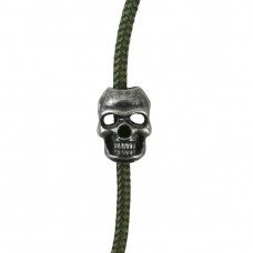 Стопери для шнура Kombat UK Skull Cord Stoppers 10шт, сріблястий, код: kb-scs-slv