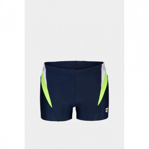 Плавки-боксери Arena Swim Short Panel, розмір S (80), темно-синій-білий-салатовий, код: 3468336855942