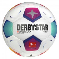 М"яч футбольний Select Derbystar Bundesliga Brillant Replica v23 №4, біло-синій-фіолетовий, код: 4030793137672