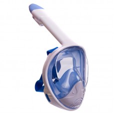 Маска для снорклинга з диханням через ніс YSE S-M, білий-синій, код: YSE_SMWBL