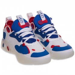 Кросівки для баскетболу MKSE розмір 43 (27,5см), білий-синій-червоний код: F055_43WBLR