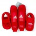 Захист гомілки та стопи Adidas з ліцензією WKF S (34-36), червоний, код: 15561-666