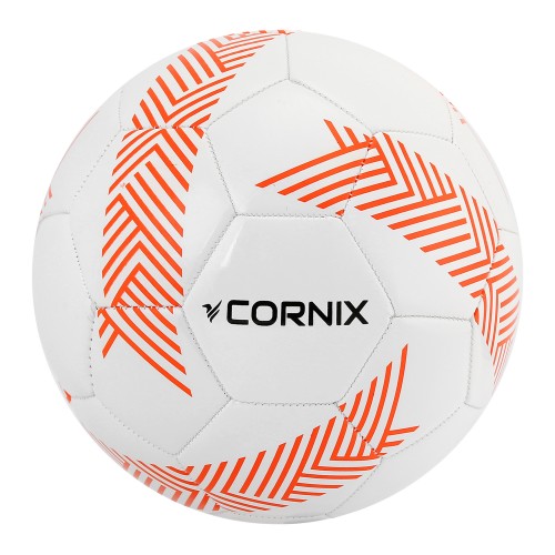 М"яч футбольний Cornix StrikeForce №5, білий-помаранчевий, код: XR-0373