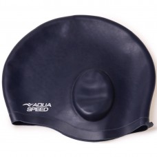 Шапочка для плавання Aqua Speed Ear Cap Comfort темно-синій, код: 5908217698957